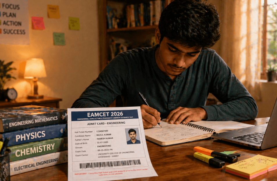 TS EAMCET Hall Ticket Download 2026: Link Active, Check Exam Dates and Steps